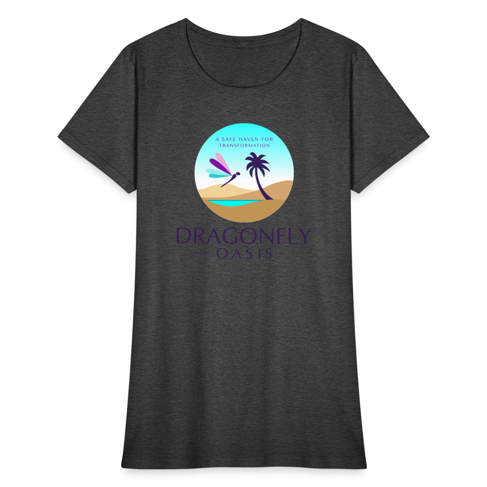 Women's Dragonfly Oasis V.1 Capricorn T-Shirt - heather black