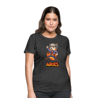 Thumbnail for Women's Playful Aries T-Shirt - heather black