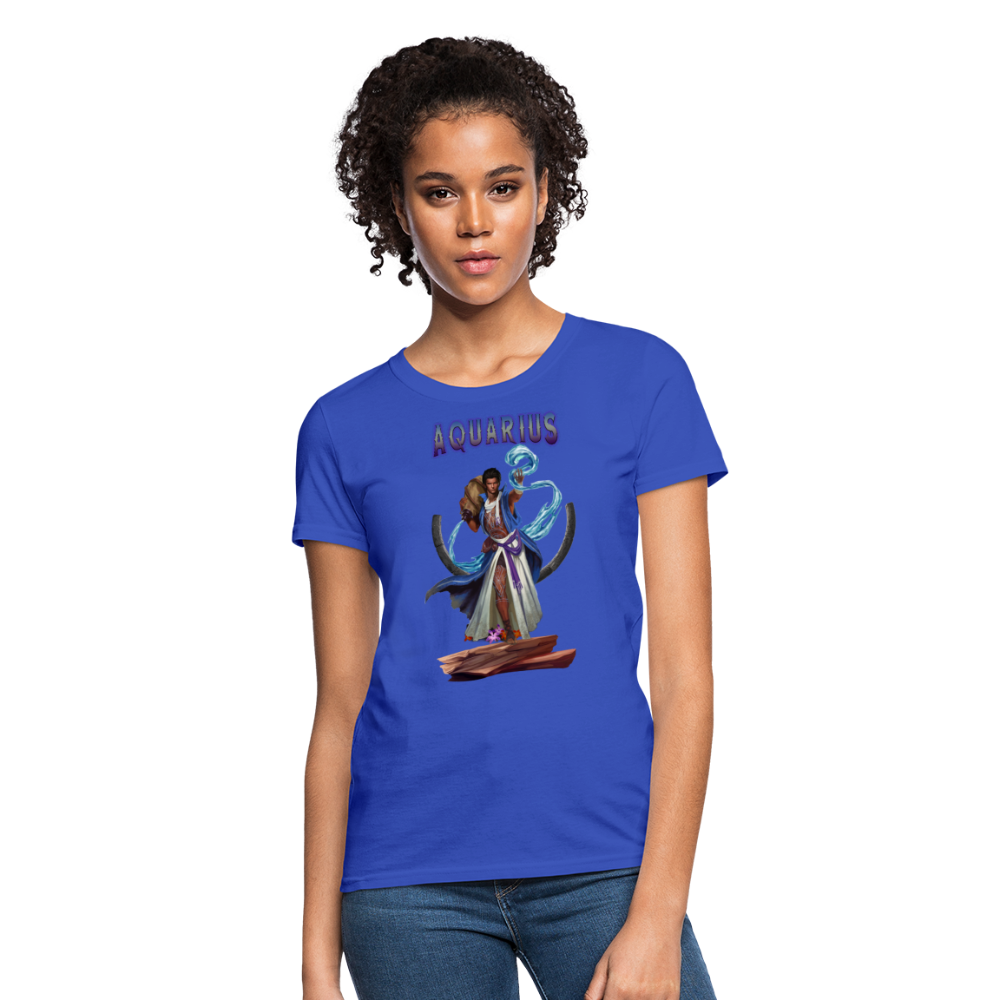 Women's Astral Aquarius T-Shirt - royal blue