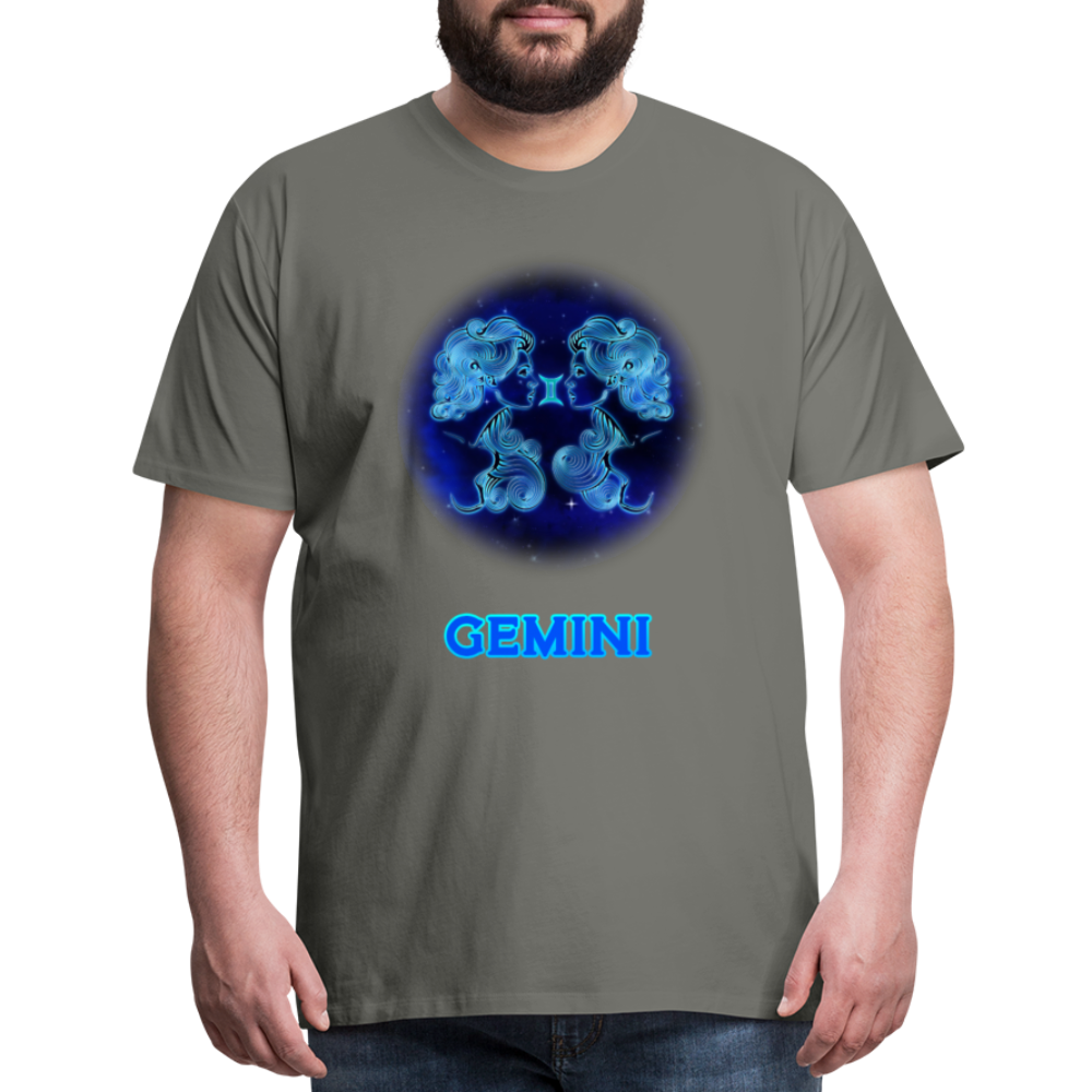 Men's Gemini Premium T-Shirt - asphalt gray