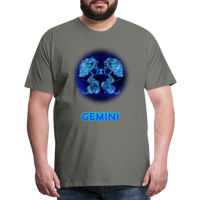 Thumbnail for Men's Gemini Premium T-Shirt - asphalt gray