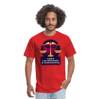 Thumbnail for Men's Glow Libra Classic T-Shirt - red