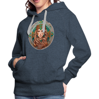 Thumbnail for Women’s Mythical Virgo Premium Hoodie - heather denim