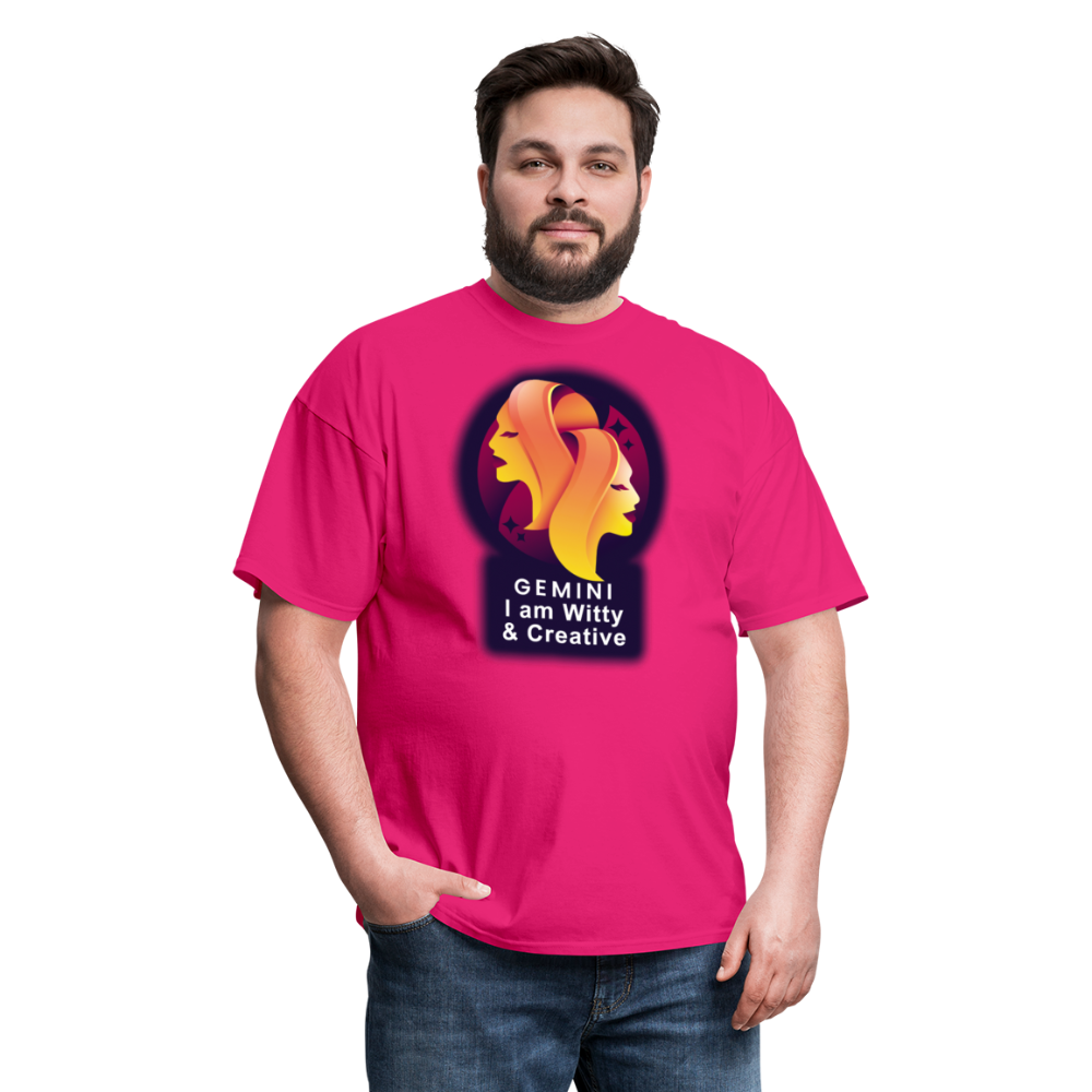 Men's Glow Gemini Classic T-Shirt - fuchsia