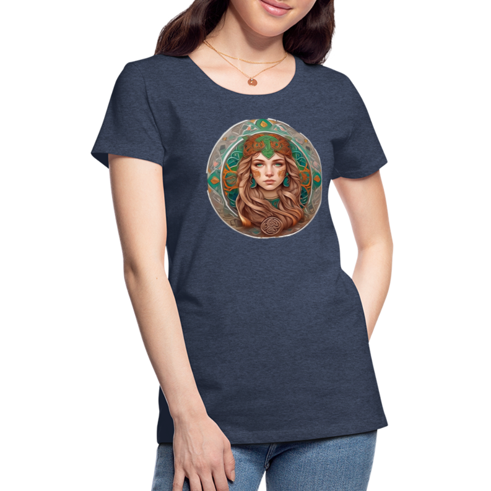 Women’s Mythical Virgo Premium T-Shirt - heather blue