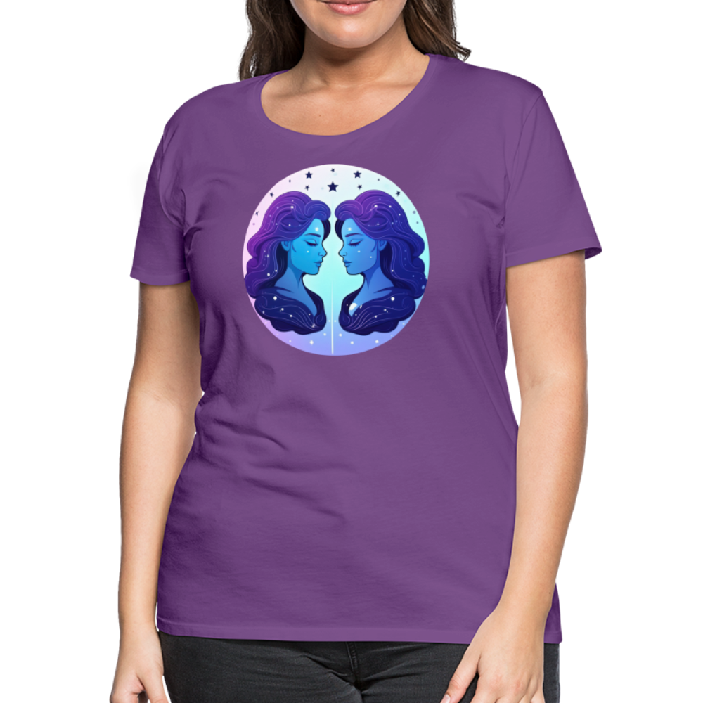 Women’s Magic Gemini Premium T-Shirt - purple