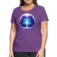 Thumbnail for Women’s Magic Gemini Premium T-Shirt - purple