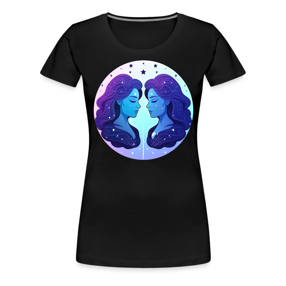 Women’s Magic Gemini Premium T-Shirt - black