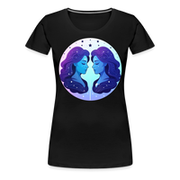 Thumbnail for Women’s Magic Gemini Premium T-Shirt - black