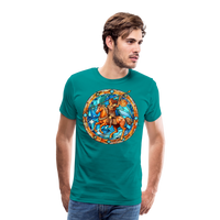 Thumbnail for Men's Mosaic Sagittarius Premium T-Shirt - teal