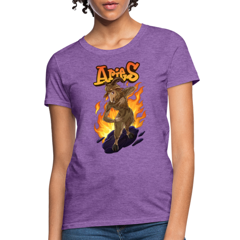 Women's Aries Narihndrab T-Shirt - purple heather