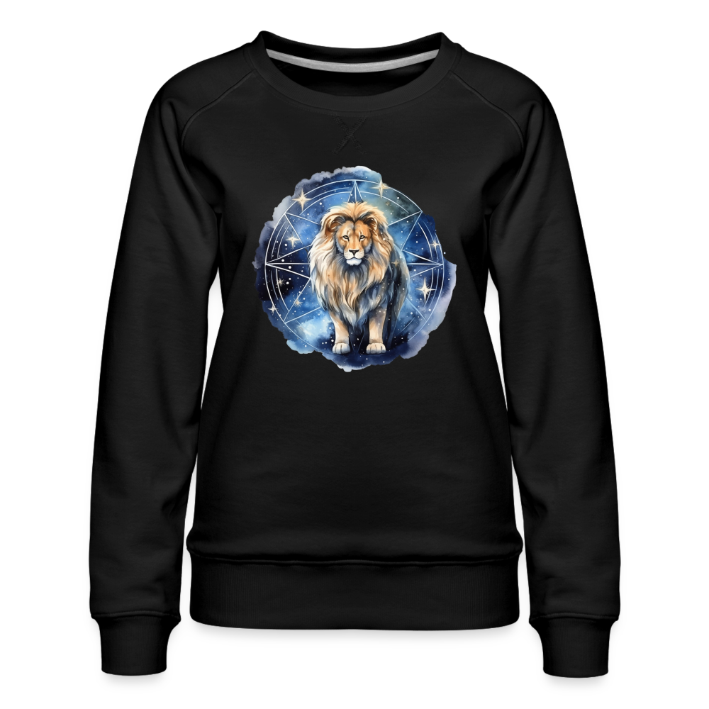 Women’s Mythical Leo Premium Sweatshirt - black