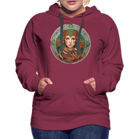 Thumbnail for Women’s Mythical Virgo Premium Hoodie - burgundy