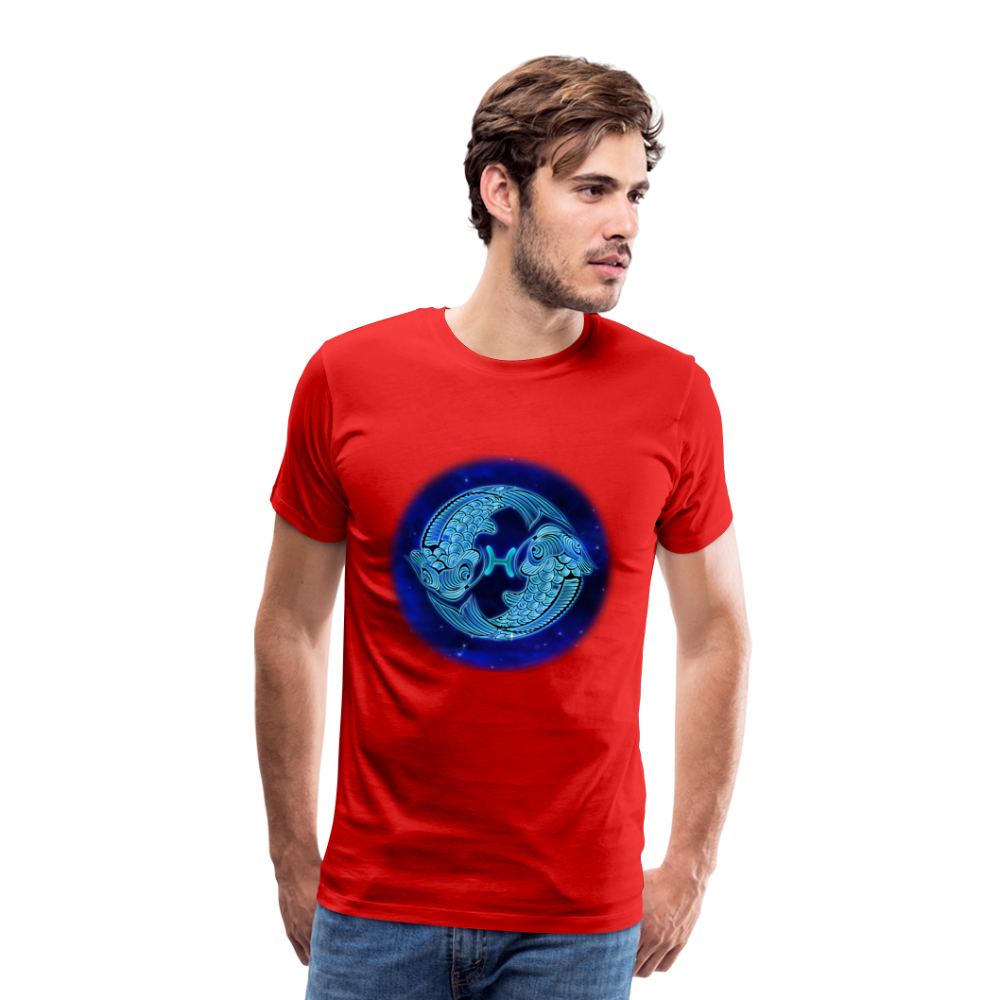 Men's Pisces Premium T-Shirt - red