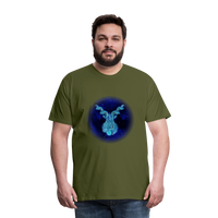 Thumbnail for Men's Stellar Capricorn Premium T-Shirt - olive green