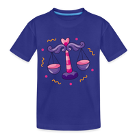 Thumbnail for Kid’s Zany Libra Premium Organic T-Shirt - royal blue