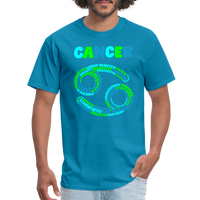 Thumbnail for Men's Power Words Cancer Classic T-Shirt - turquoise