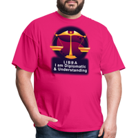 Thumbnail for Men's Glow Libra Classic T-Shirt - fuchsia