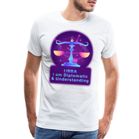 Thumbnail for Men's Neon Libra Premium T-Shirt - white