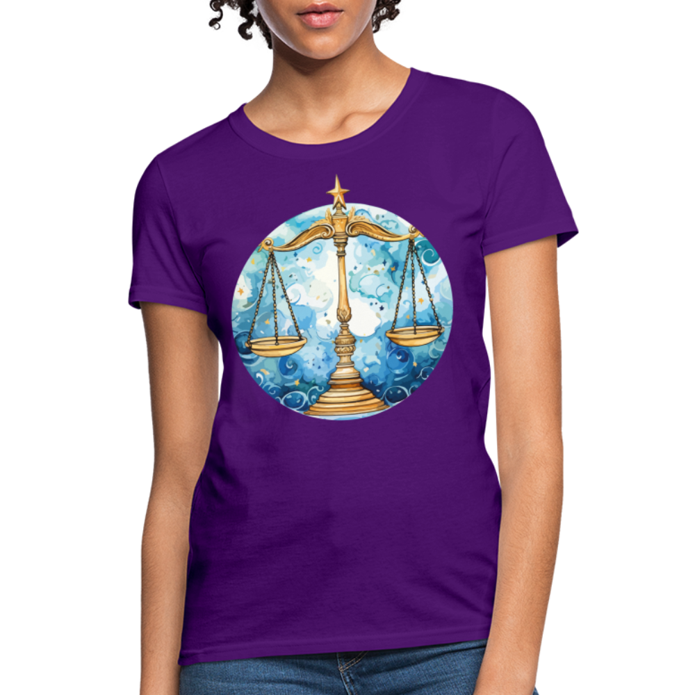 Women's Mythical Libra T-Shirt - purple