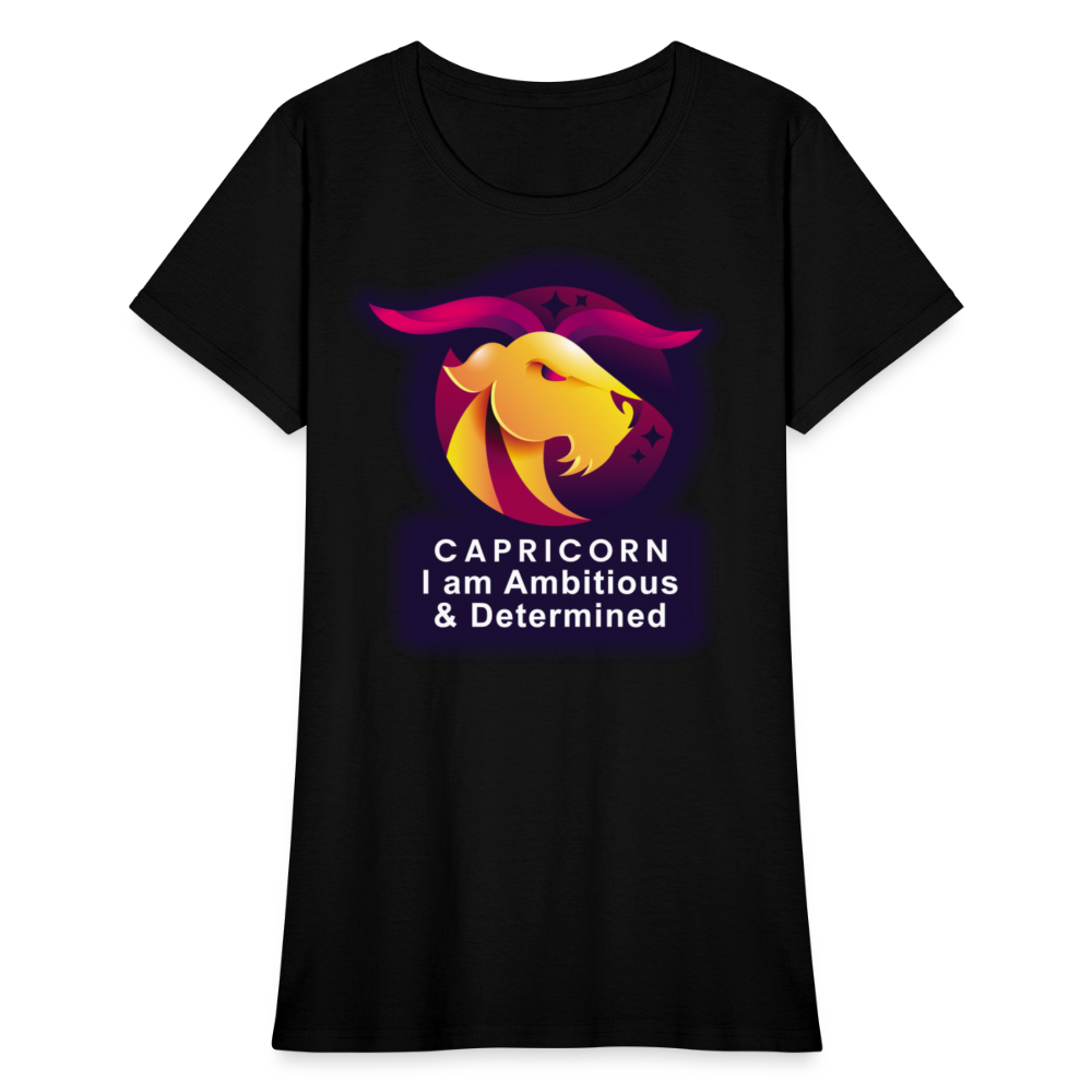 Women's Glow Capricorn T-Shirt - black