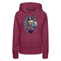 Thumbnail for Women’s Mythical Aquarius Premium Hoodie - burgundy