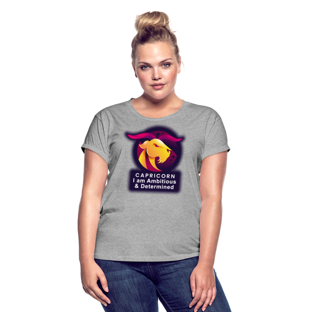 Women's Glow Capricorn Relaxed Fit T-Shirt - heather gray