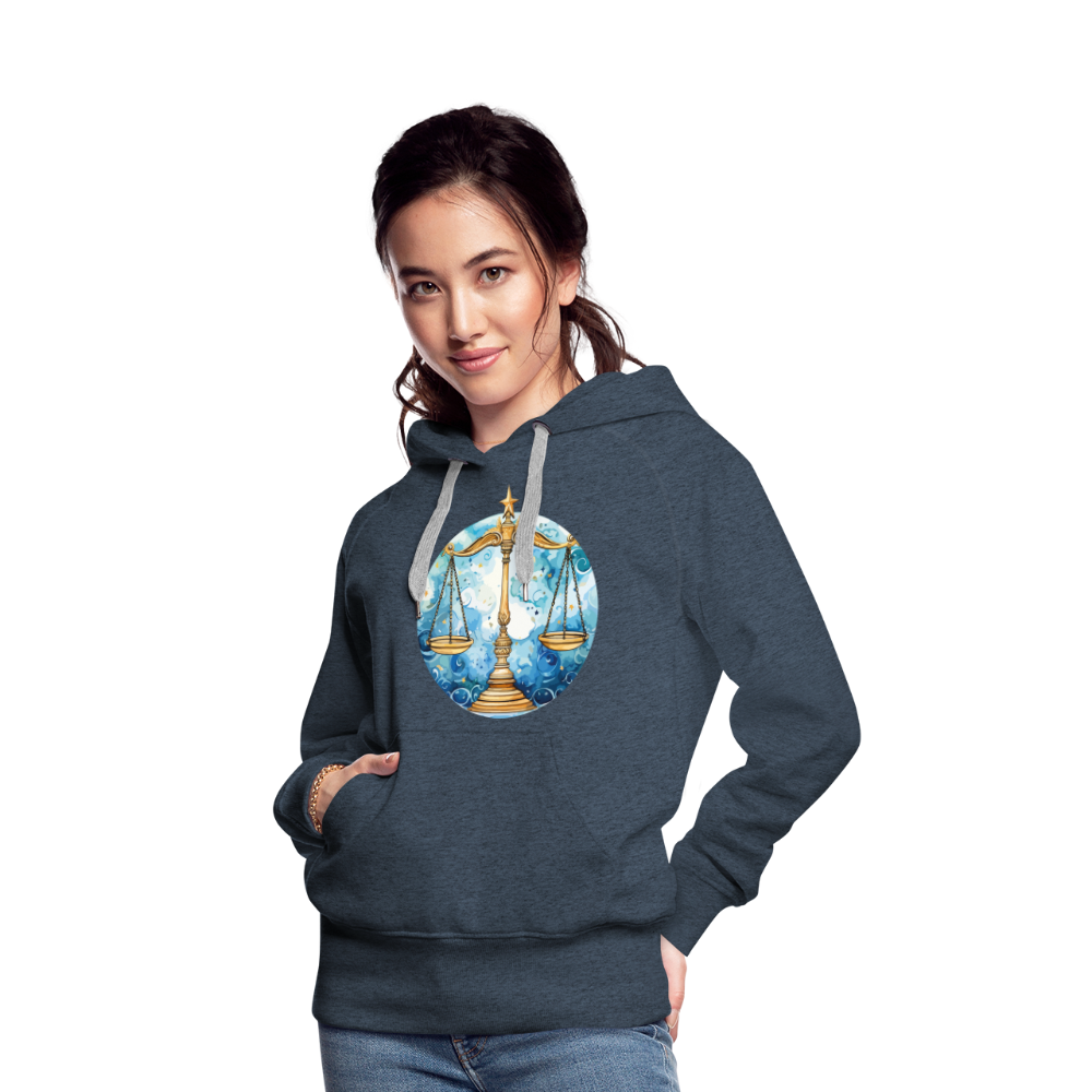 Women’s Mythical Libra Premium Hoodie - heather denim