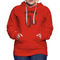 Thumbnail for Women's Power Words Capricorn Premium Hoodie - red