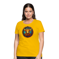 Thumbnail for Women’s Mosaic Taurus Premium T-Shirt - sun yellow