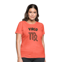 Thumbnail for Women's Power Words Virgo T-Shirt - heather coral