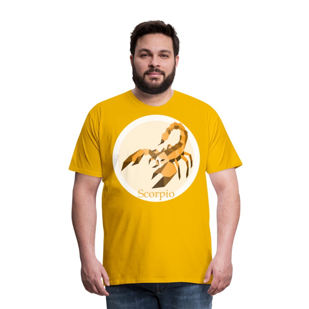 Men's Mosaic Scorpio Premium T-Shirt - sun yellow