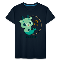 Thumbnail for Kid’s Cartoony Capricorn Premium Organic T-Shirt - deep navy