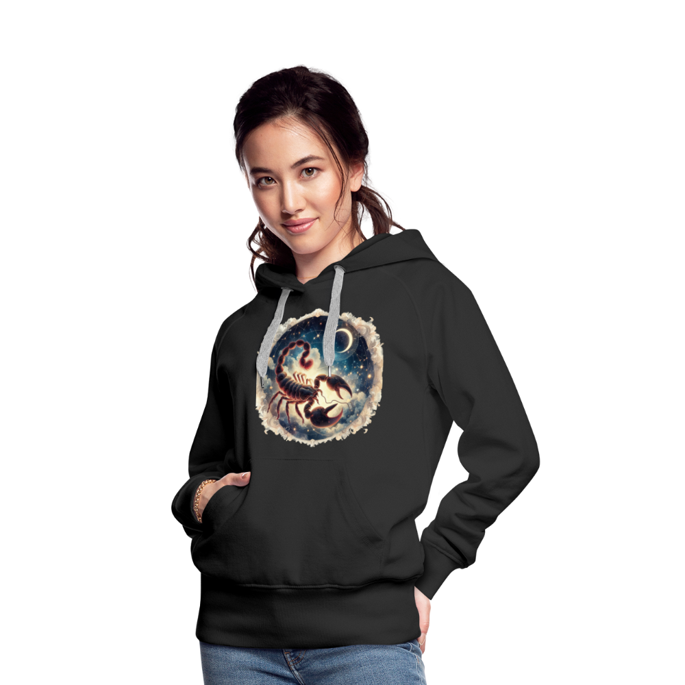 Women’s Mythical Scorpio Premium Hoodie - black