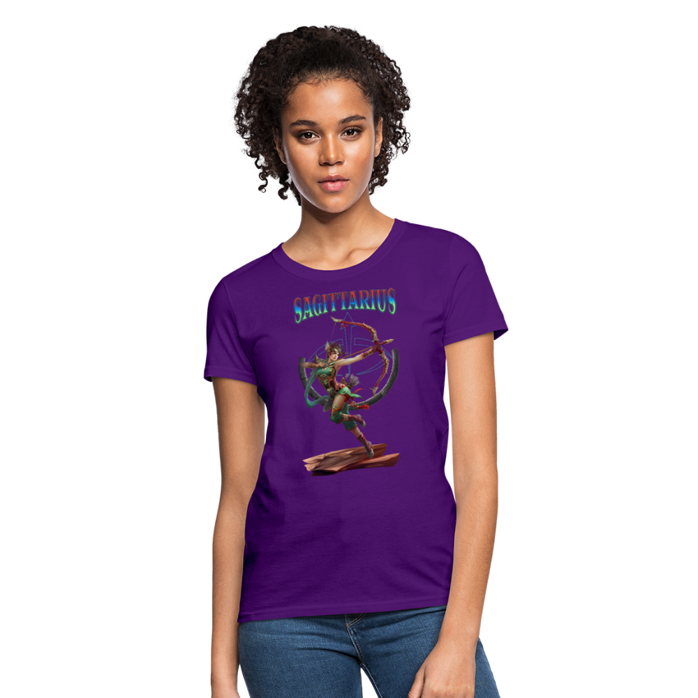 Astral Sagittarius Women's T-Shirt - purple