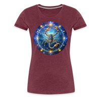 Thumbnail for Women’s Symbol Scorpio Premium T-Shirt - heather burgundy