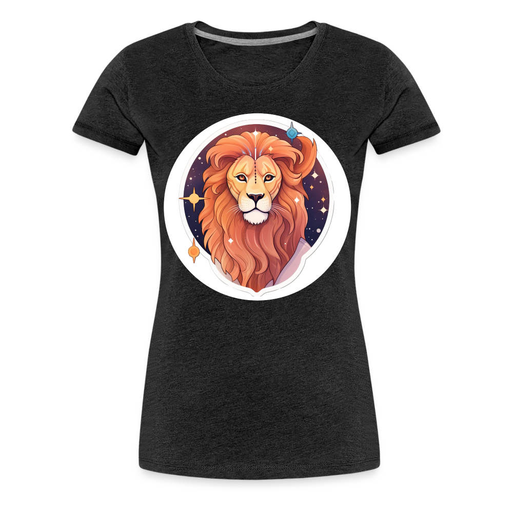 Women's Symbol Leo Premium T-Shirt - charcoal grey