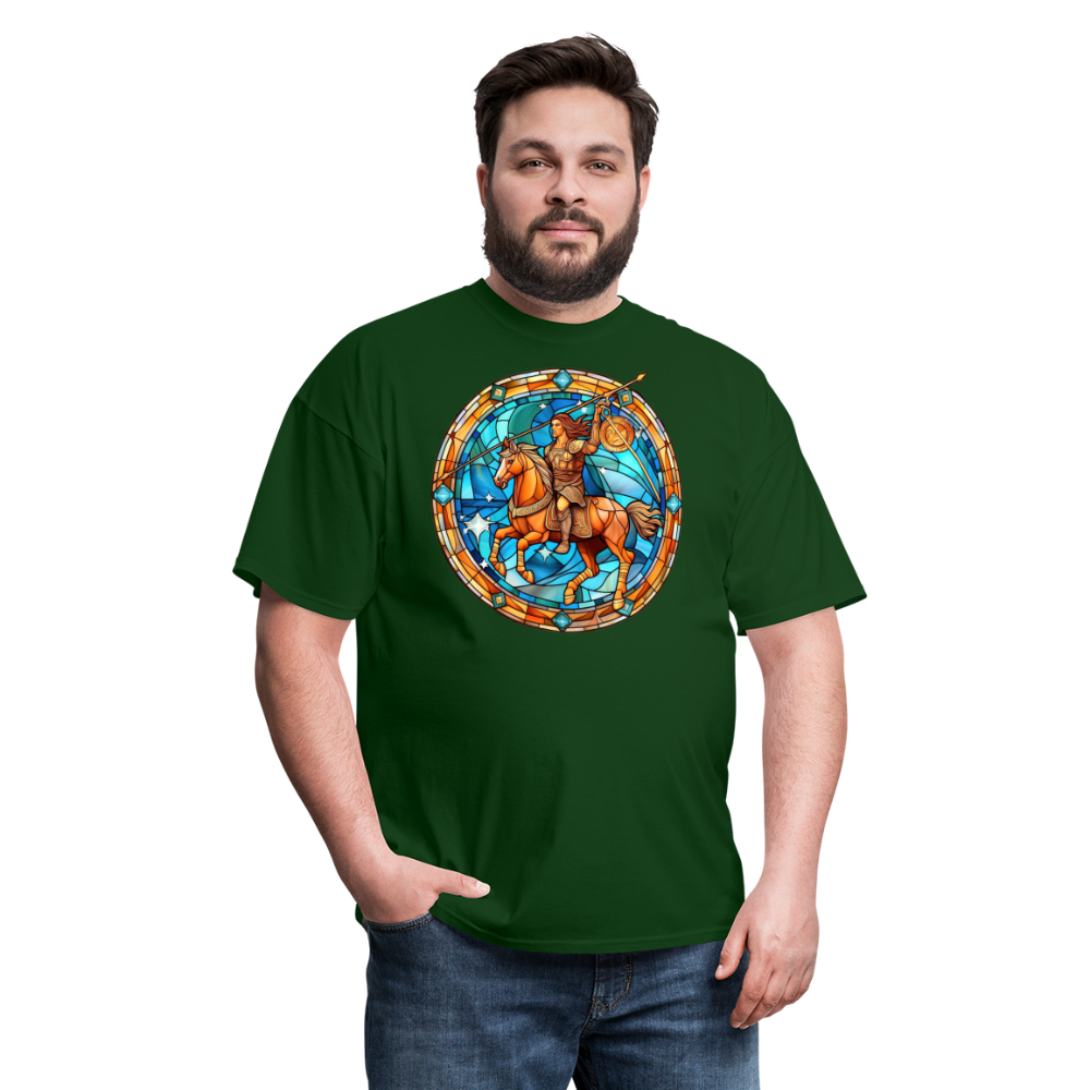 Men's Mosaic Sagittarius Classic T-Shirt - forest green