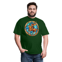 Thumbnail for Men's Mosaic Sagittarius Classic T-Shirt - forest green