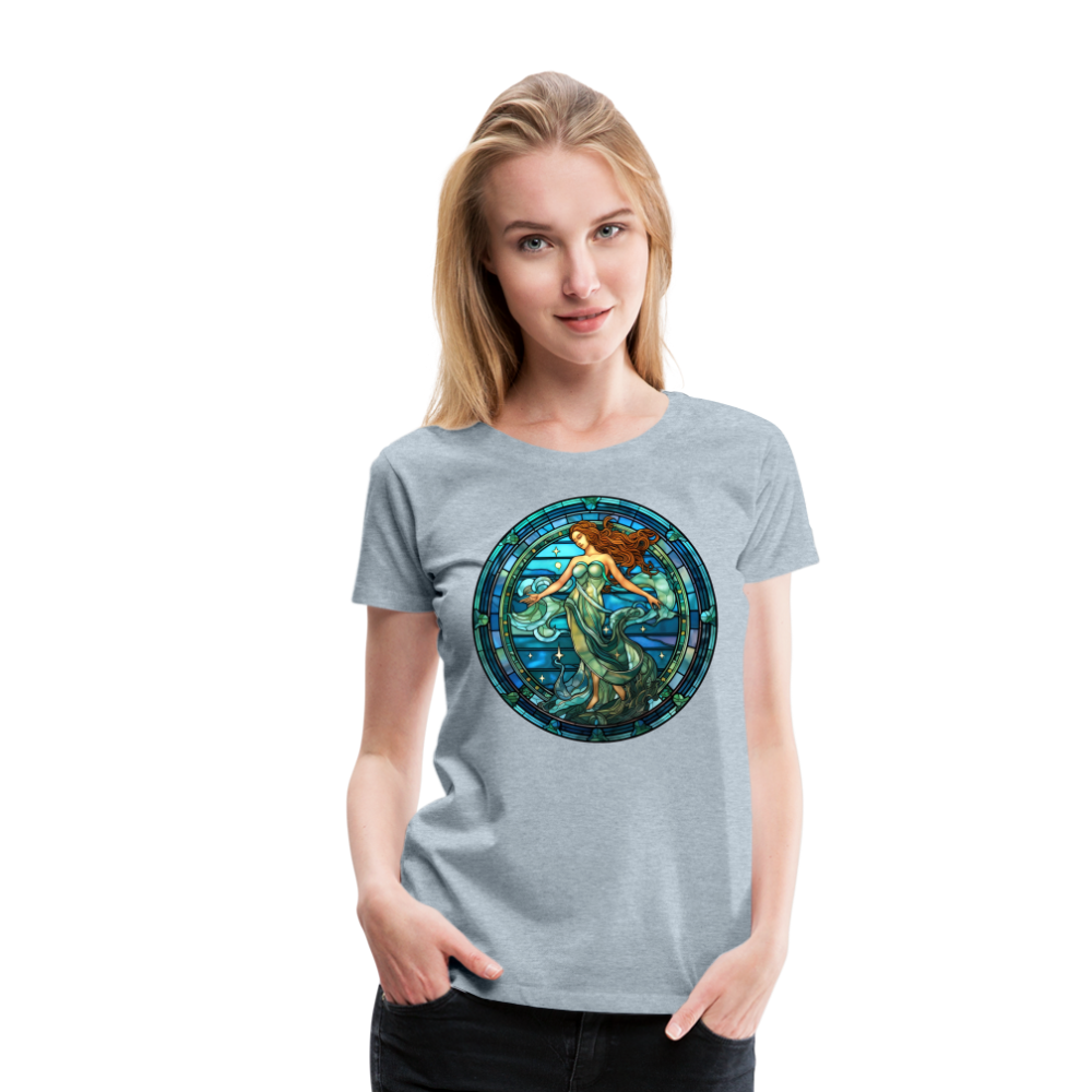 Women’s Mosaic Aquarius Premium T-Shirt - heather ice blue