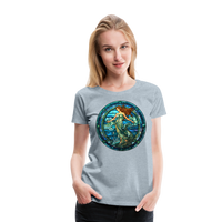 Thumbnail for Women’s Mosaic Aquarius Premium T-Shirt - heather ice blue