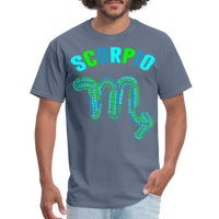 Thumbnail for Men's Power Words Scorpio Classic T-Shirt - denim