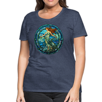 Thumbnail for Women’s Mosaic Aquarius Premium T-Shirt - heather blue