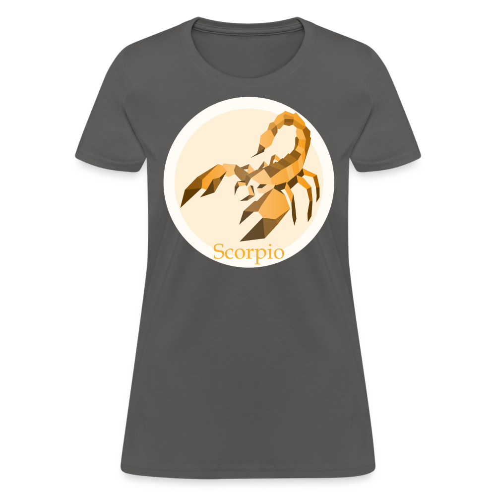 Women's Mosaic Scorpio T-Shirt - charcoal