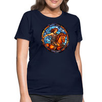 Thumbnail for Women's Mosaic Sagittarius T-Shirt - navy