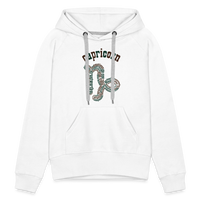 Thumbnail for Women's Power Words Capricorn Premium Hoodie - white