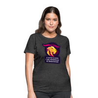 Thumbnail for Women's Glow Capricorn T-Shirt - heather black