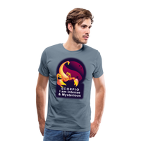 Thumbnail for Men's Glow Scorpio Premium T-Shirt - steel blue