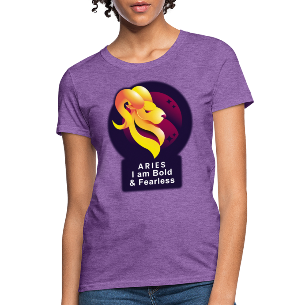 Women's Glow Aries T-Shirt - purple heather