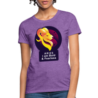 Thumbnail for Women's Glow Aries T-Shirt - purple heather